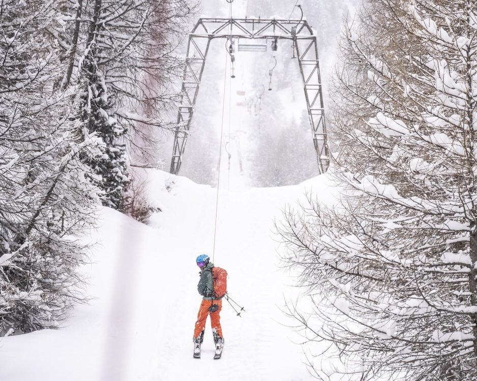 Winter activities on the slopes